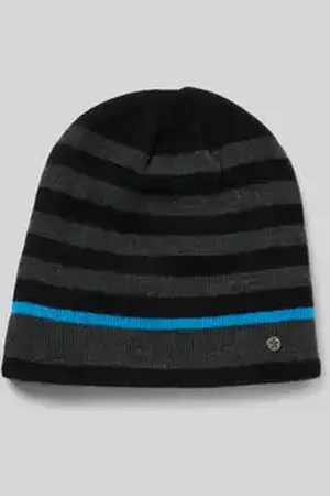 Müller Headwear Gebreide muts met labeldetail
