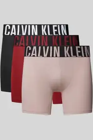Calvin Klein Boxershort met logo in band in een set van 3 stuks