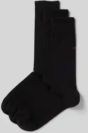 HUGO BOSS Sokken met labelstitching in een set van 3 paar
