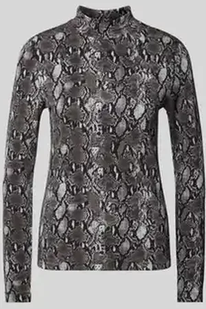 QS by s.Oliver Slim fit shirt met lange mouwen met ronde hals en kraag