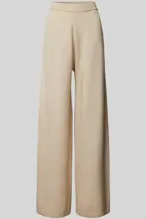 QS by s.Oliver Wide fit stoffen broek met elastische band