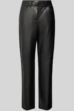 Christian Berg Straight leg broek in leerlook