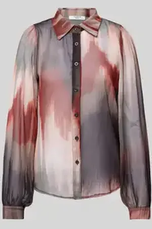 Zabaione Regular fit blouse met ballonmouwen, model 