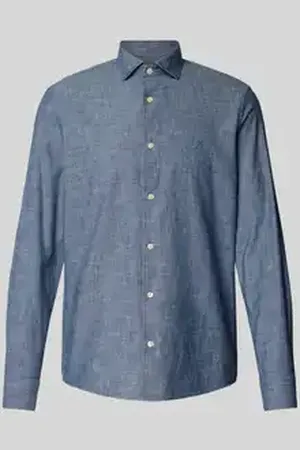 Marc O’ Polo Classic fit vrijetijdsoverhemd van puur katoen met logostitching