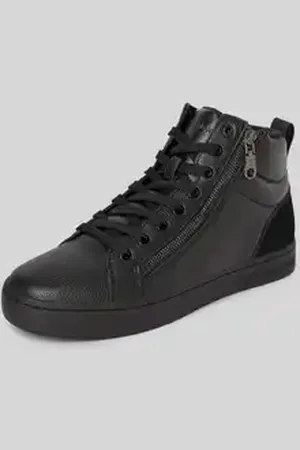 Calvin Klein Leren sneakers met ritssluiting opzij