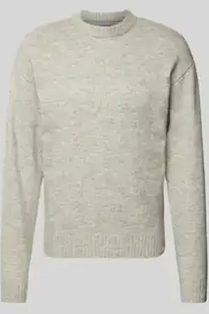 JACK & JONES Gebreide pullover met ribboorden, model 