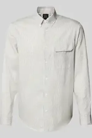 Armani Exchange Regular fit zakelijk overhemd met borstzak, model 