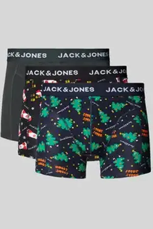 JACK & JONES Boxershort met elastische band met logo in een set van 3 stuks, model 