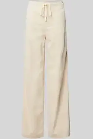 Opus Relaxed fit corduroy broek met tunnelkoord, model 