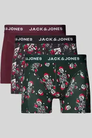 JACK & JONES Boxershort met elastische band met logo in een set van 3 stuks