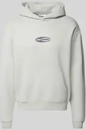 Review Hoodie met labelprint