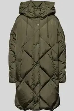 Max Mara Lange donsjas met steekzakken, model 