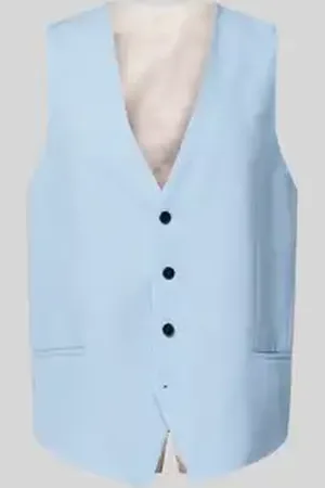 HUGO BOSS Gilet met strookzakken, model 