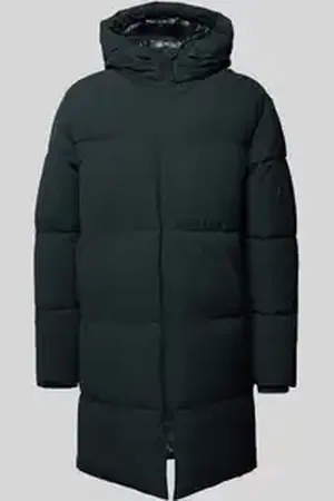 JACK & JONES Gewatteerde lange jas met capuchon, model 