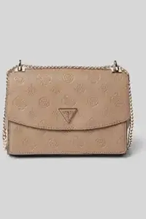 Guess Schoudertas met structuurmotief met label, model 