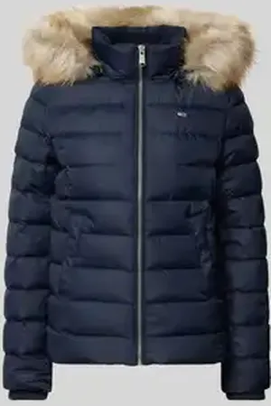 Tommy Hilfiger Gewatteerd jack met imitatiebont en capuchon