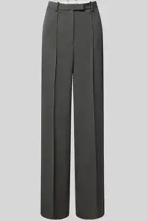 Tommy Hilfiger Straight leg stoffen broek met vaste persplooien