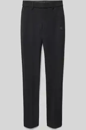 Calvin Klein Tailored fit broek van viscosemix met bandplooien, model 