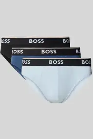 HUGO BOSS Slip met label in band in set van 3 stuks