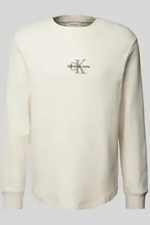 Calvin Klein Shirt met lange mouwen en logostitching