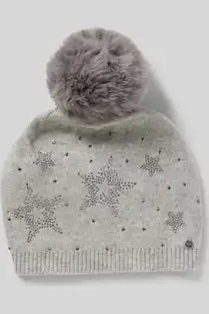 Capelli new york Muts met strass-steentjes en wol