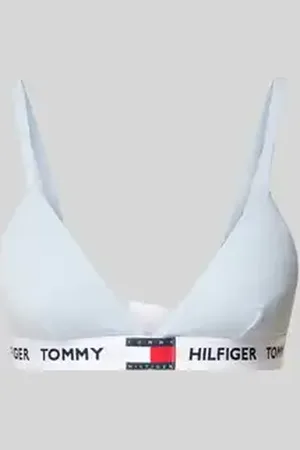 Tommy Hilfiger Triangelbeha met elastische band met label, model 