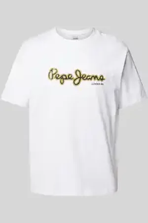 Pepe Jeans T-shirt met labelprint, model 