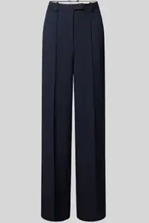 Tommy Hilfiger Straight leg stoffen broek met vaste persplooien