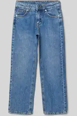 TOM TAILOR Straight fit jeans van puur katoen en contrastnaden