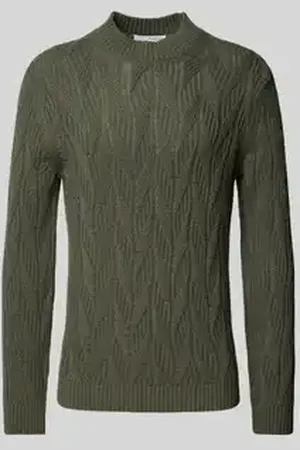 SELECTED Oversized gebreide pullover met ribboorden, model 
