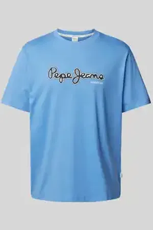 Pepe Jeans T-shirt met labelprint, model 