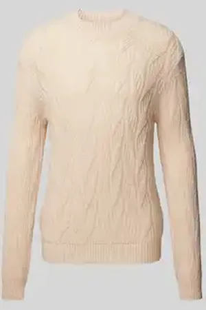 SELECTED Oversized gebreide pullover met ribboorden, model 