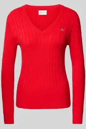 GANT Gebreide pullover met ribboorden