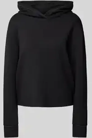 Comma, Oversized hoodie met elastische mouwboorden