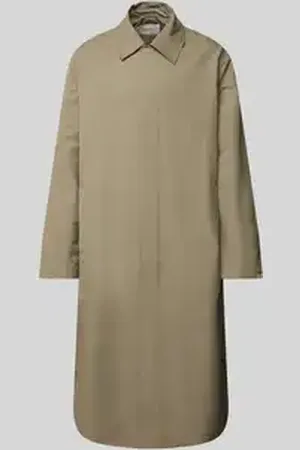 Calvin Klein Lange jas met kentkraag
