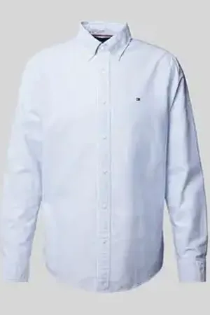 Tommy Hilfiger Regular fit vrijetijdsoverhemd met logostitching, model 