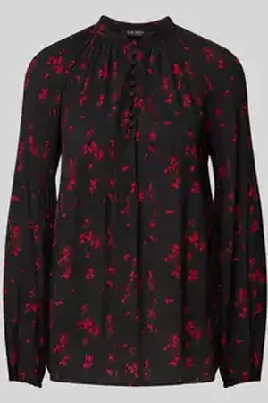 Ralph Lauren Blouseshirt met plooien, model 