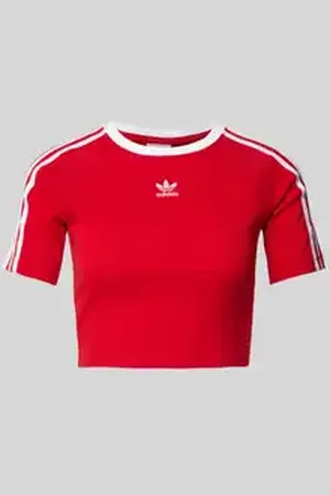 adidas Kort T-shirt met labelstitching