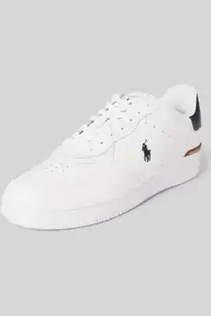 Ralph Lauren Lage sneakers met logostitching, model 