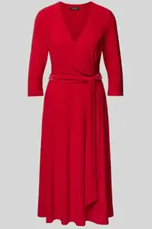 Ralph Lauren Midi-jurk met strikceintuur, model 