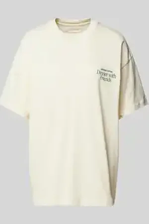 Another Cotton Lab Oversized T-shirt met labelprint, model 