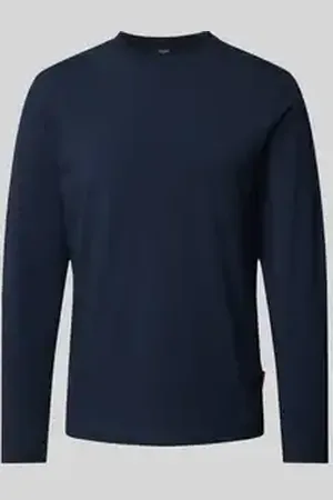 JOOP! Shirt met lange mouwen en geribde ronde hals