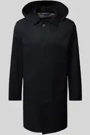 Marc O’ Polo Relaxed fit lange jas van katoenmix met afneembare capuchon