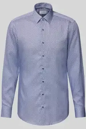 ETERNA Slim fit zakelijk overhemd met kentkraag
