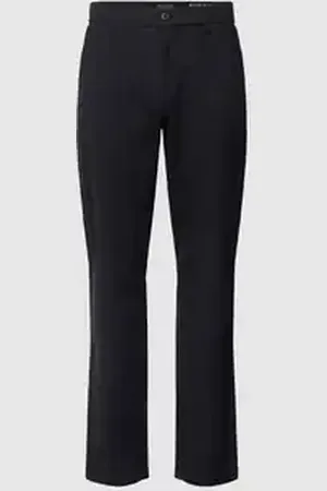Marc O’ Polo Tapered fit stoffen broek met geweven motief, model 