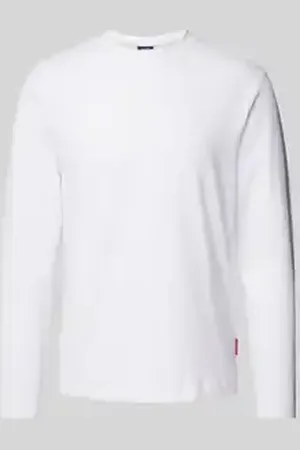 JOOP! Shirt met lange mouwen en geribde ronde hals