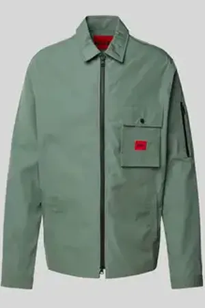 HUGO BOSS Overhemdjack met ritssluiting, model 