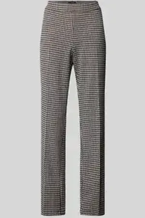 More & More Regular fit stoffen broek met persplooien, model 