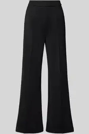Calvin Klein Wide leg stoffen broek met vaste persplooien
