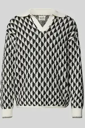 Scotch&Soda Oversized gebreide pullover met V-hals, model 